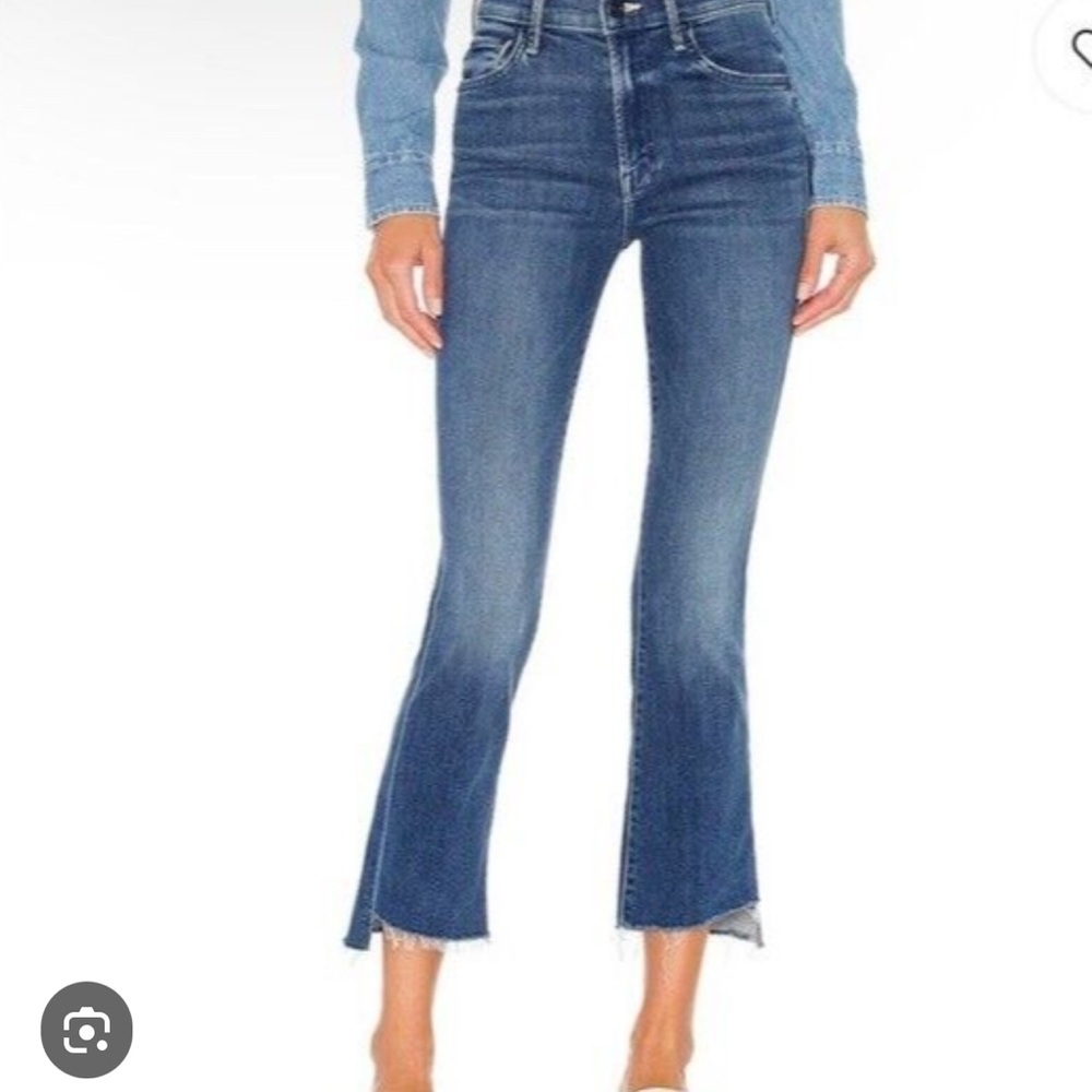 MOTHER Insider Crop Step Fray Walking on Coals